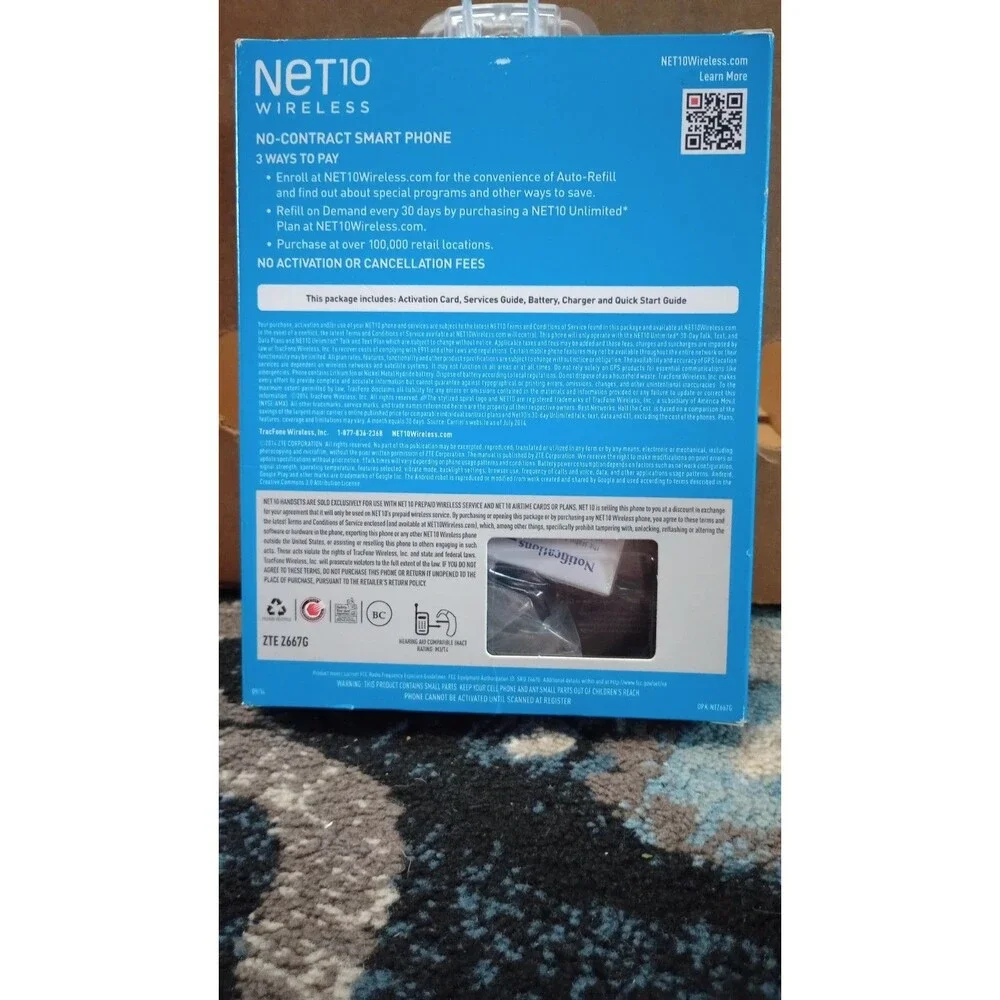 Net10 Wireless LG Optimus Fuel (3G) Pre Paid Phone New Sealed